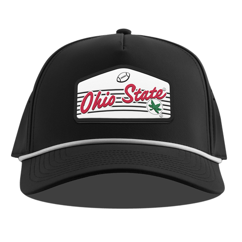 Ohio State University "Buckeyes Football'" Curved 5 Panel Rope Black