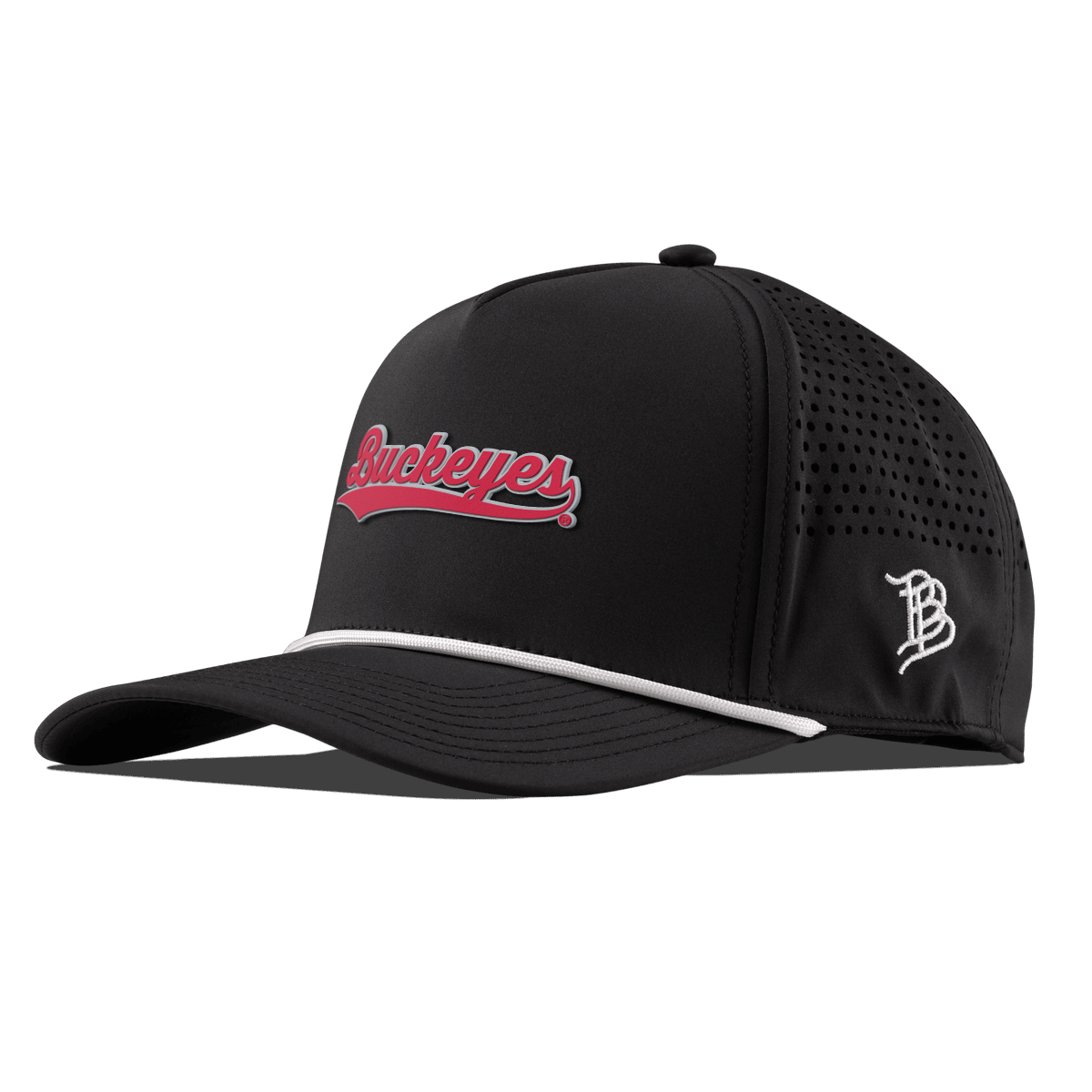 Ohio State University "Buckeyes Script" Curved 5 Panel Rope Black