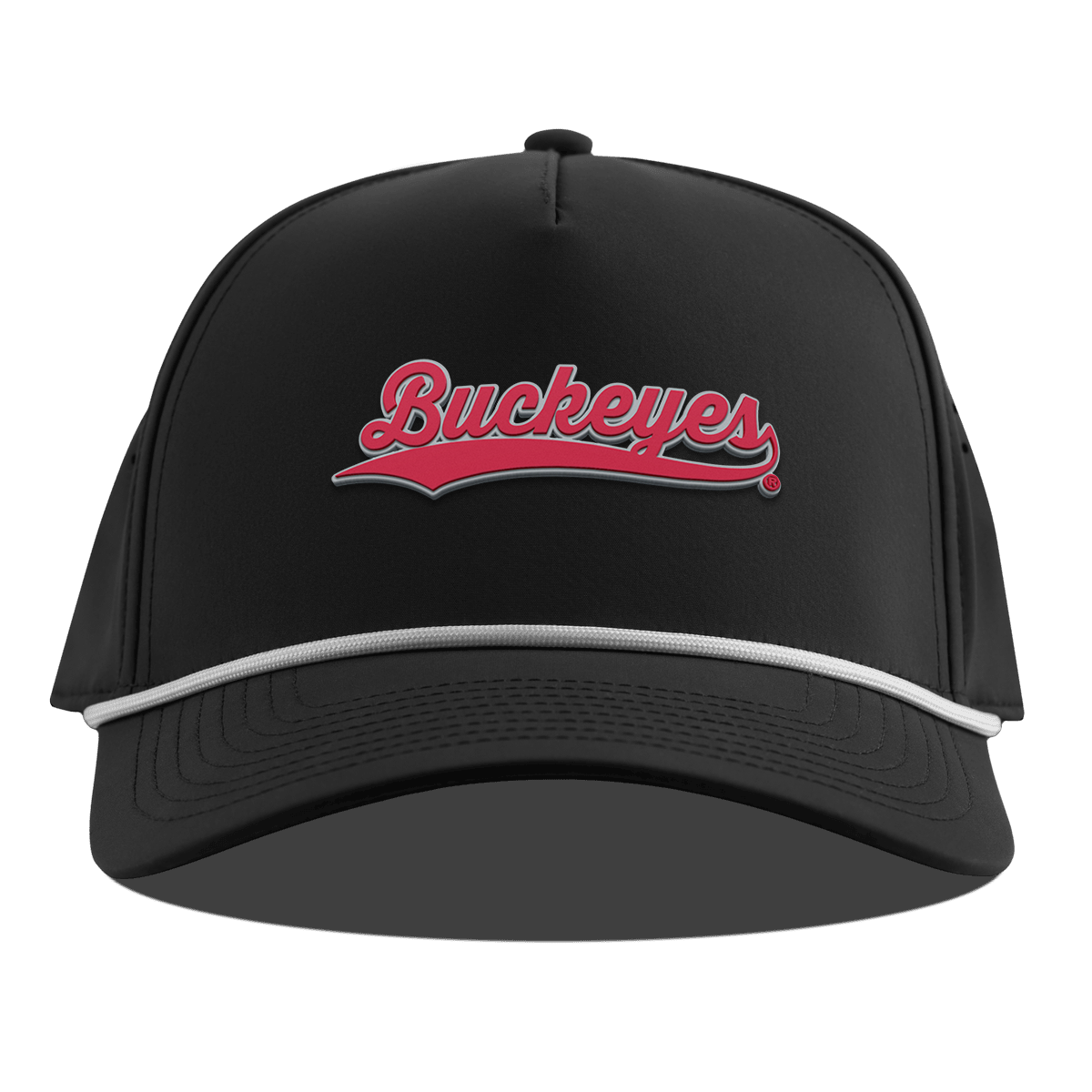 Ohio State University "Buckeyes Script" Curved 5 Panel Rope Black