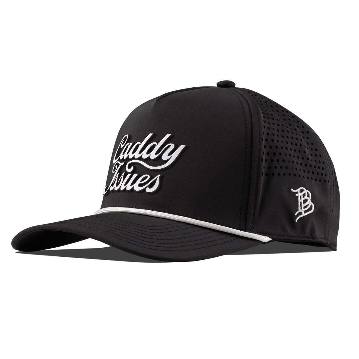 Caddy Issues Curved 5 Panel Rope Black/White