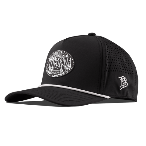 California Traveler Curved 5 Panel Rope Black