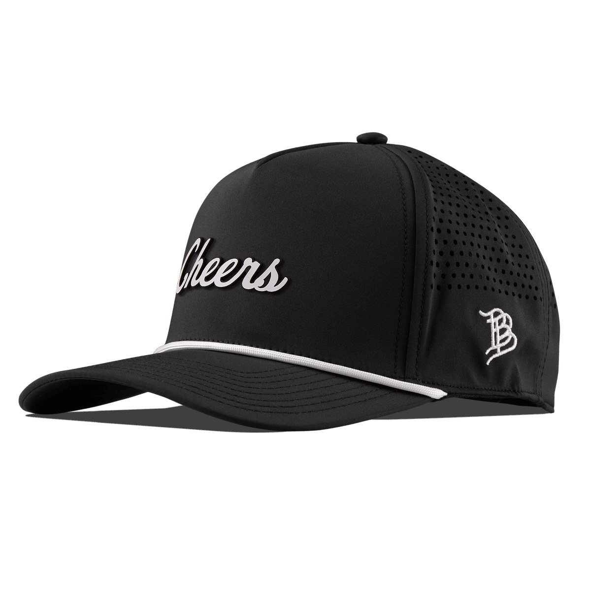 Cheers Curved 5 Panel Rope Black