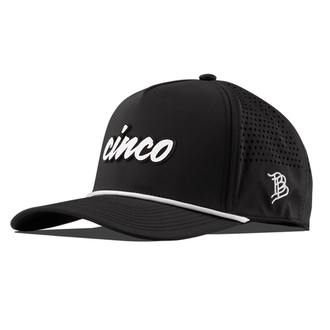 Cinco Script Curved 5 Panel Rope Black