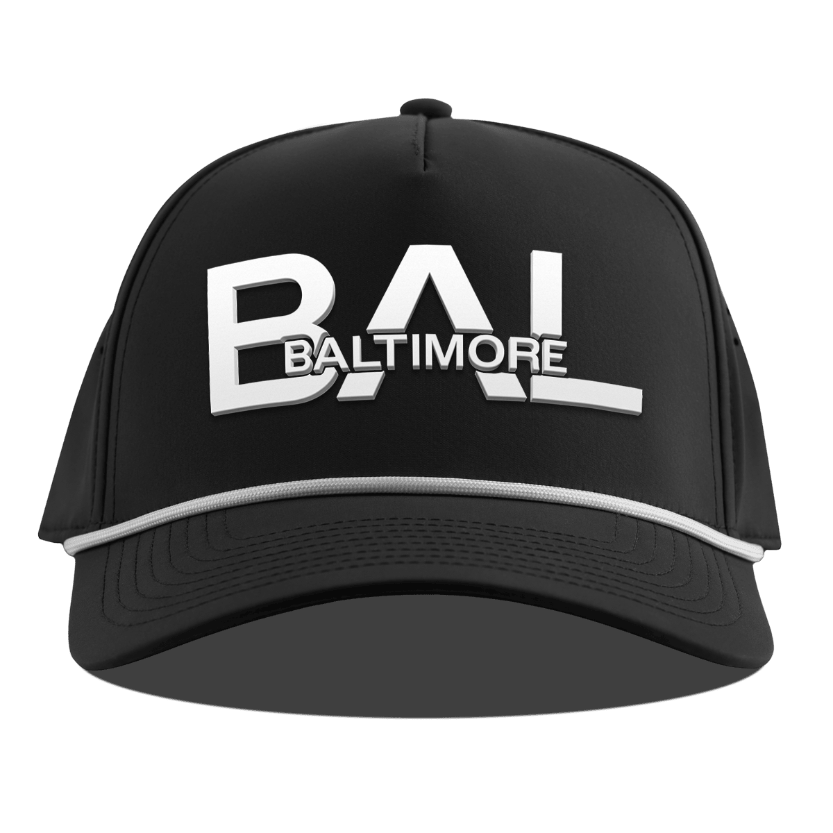 City Block Baltimore Curved 5 Panel Rope Black