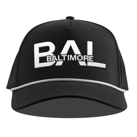 City Block Baltimore Curved 5 Panel Rope Black