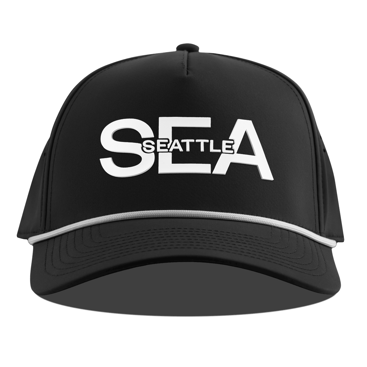 City Block Seattle Curved 5 Panel Rope Black