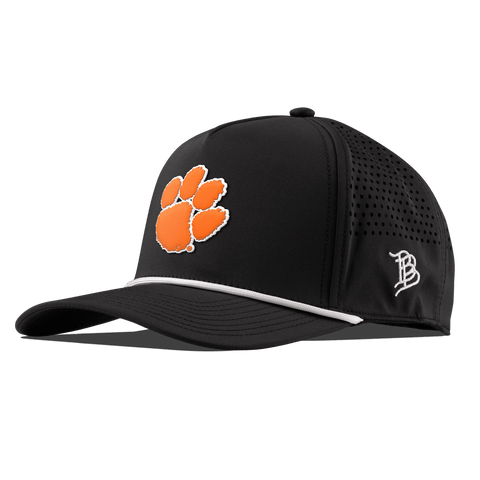 Clemson University "Clemson Tiger Paw" Curved 5 Panel Rope Black