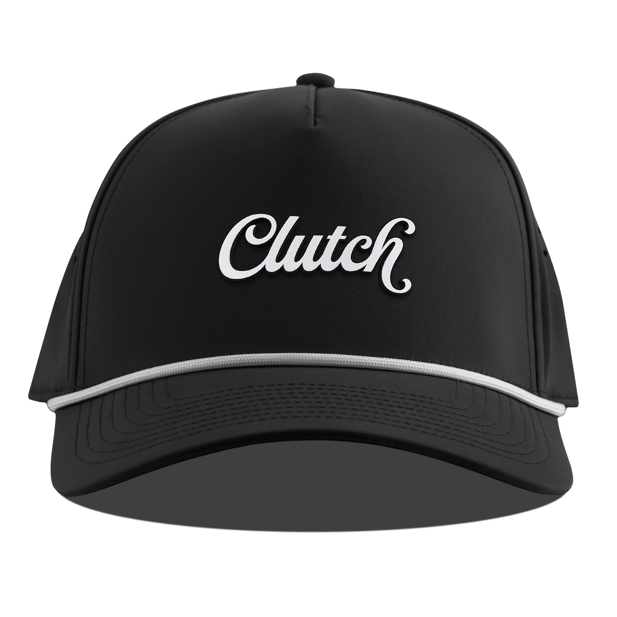 Clutch Script Curved 5 Panel Rope Black