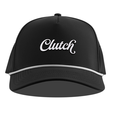 Clutch Script Curved 5 Panel Rope Black