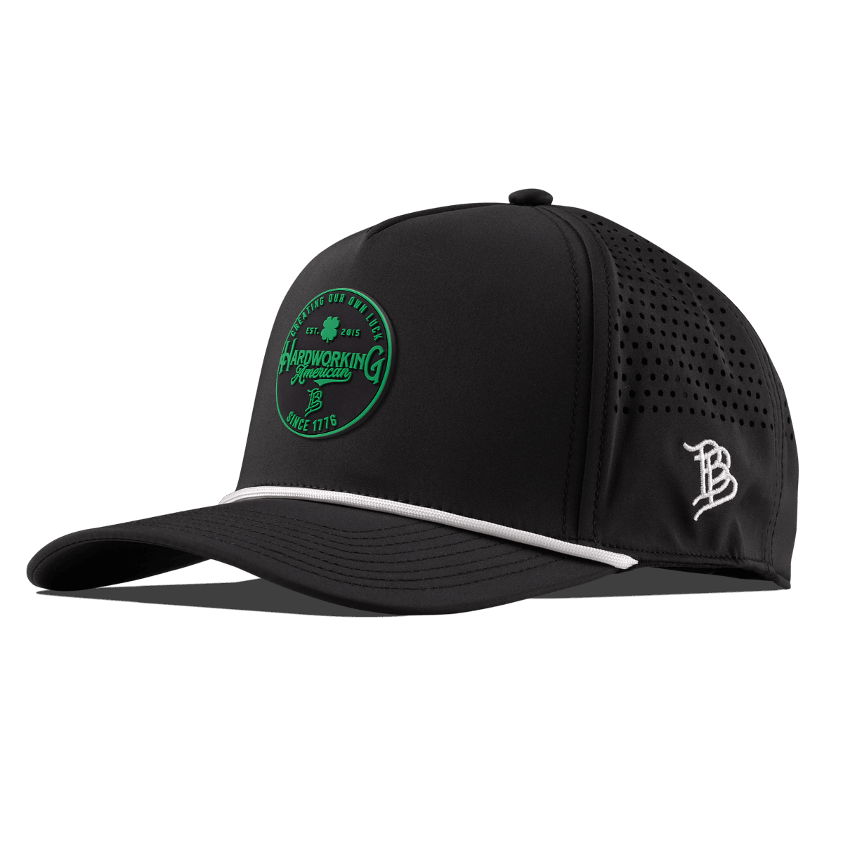 Create Your Luck Curved 5 Panel Rope Black