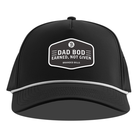 Dad Bod Curved 5 Panel Rope Black 