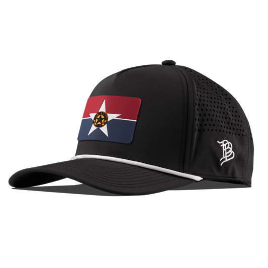 Dallas Flag Curved 5 Panel Rope Black/White