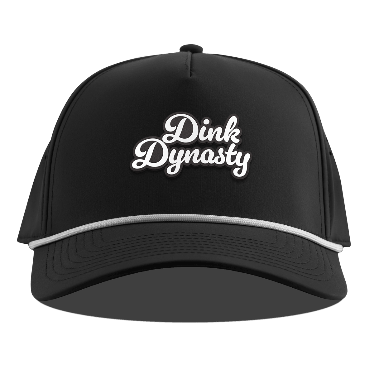 Dink Dynasty Script Curved 5 Panel Rope Black