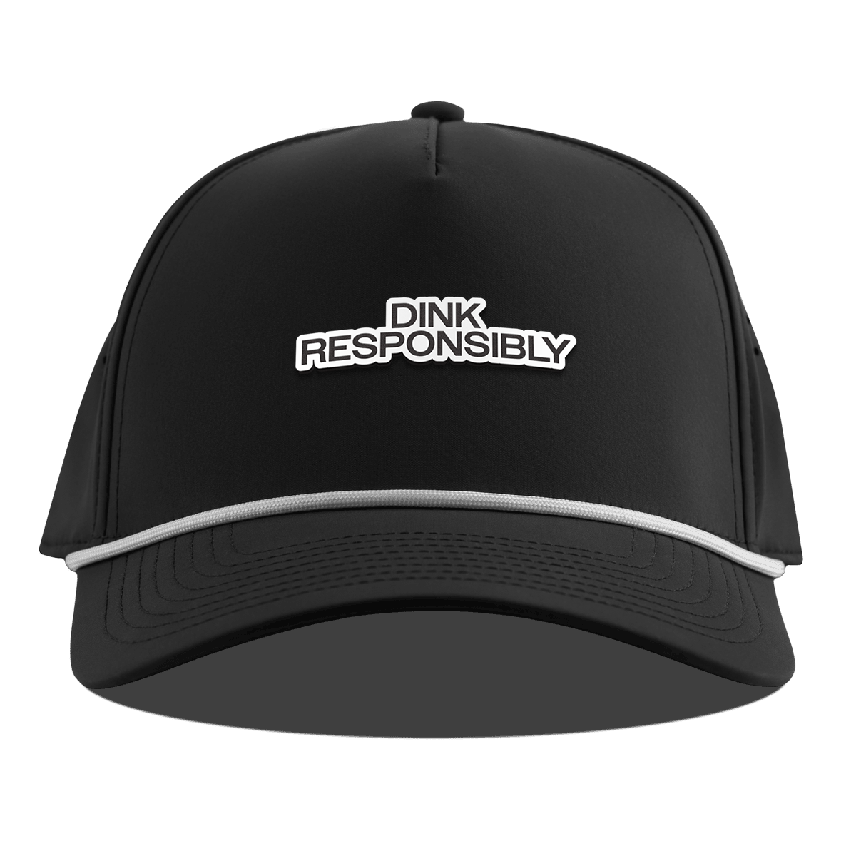 Dink Responsibly Curved 5 Panel Rope Black