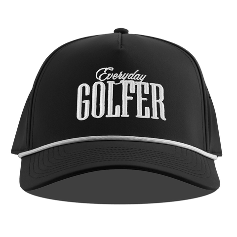 Everyday Golfer Curved 5 Panel Rope Black