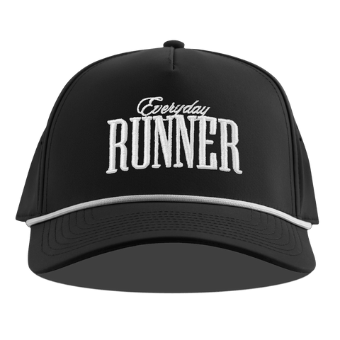 Everyday Runner Curved 5 Panel Rope Black