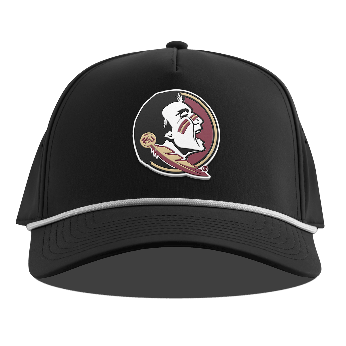 Florida State University "FSU Team Logo" Curved 5 Panel Rope Black