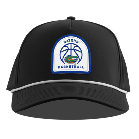 University of Florida "Gator Basketball" Curved 5 Panel Rope Black