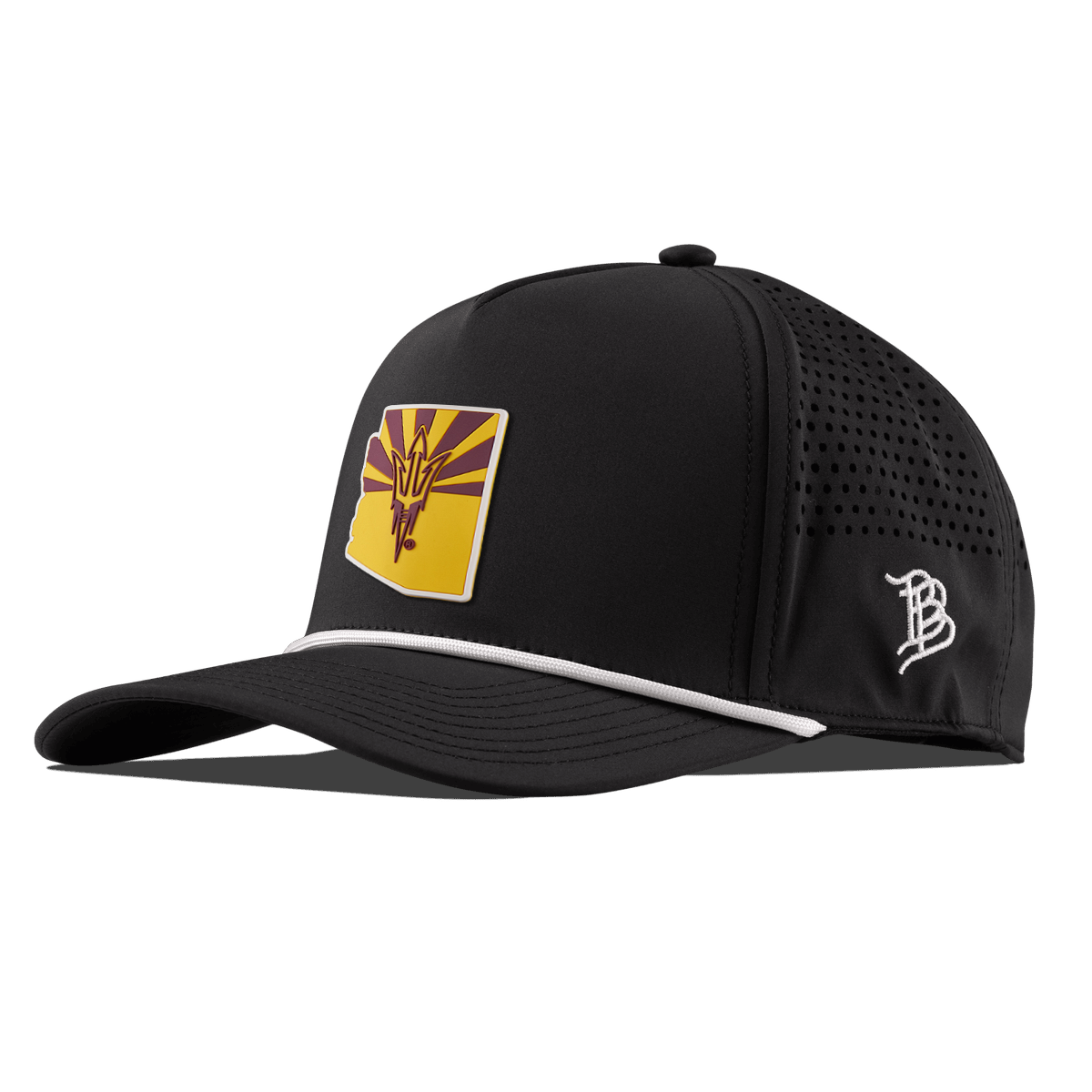 Arizona State University "Fork 'Em State" Curved 5 Panel Rope Black/White