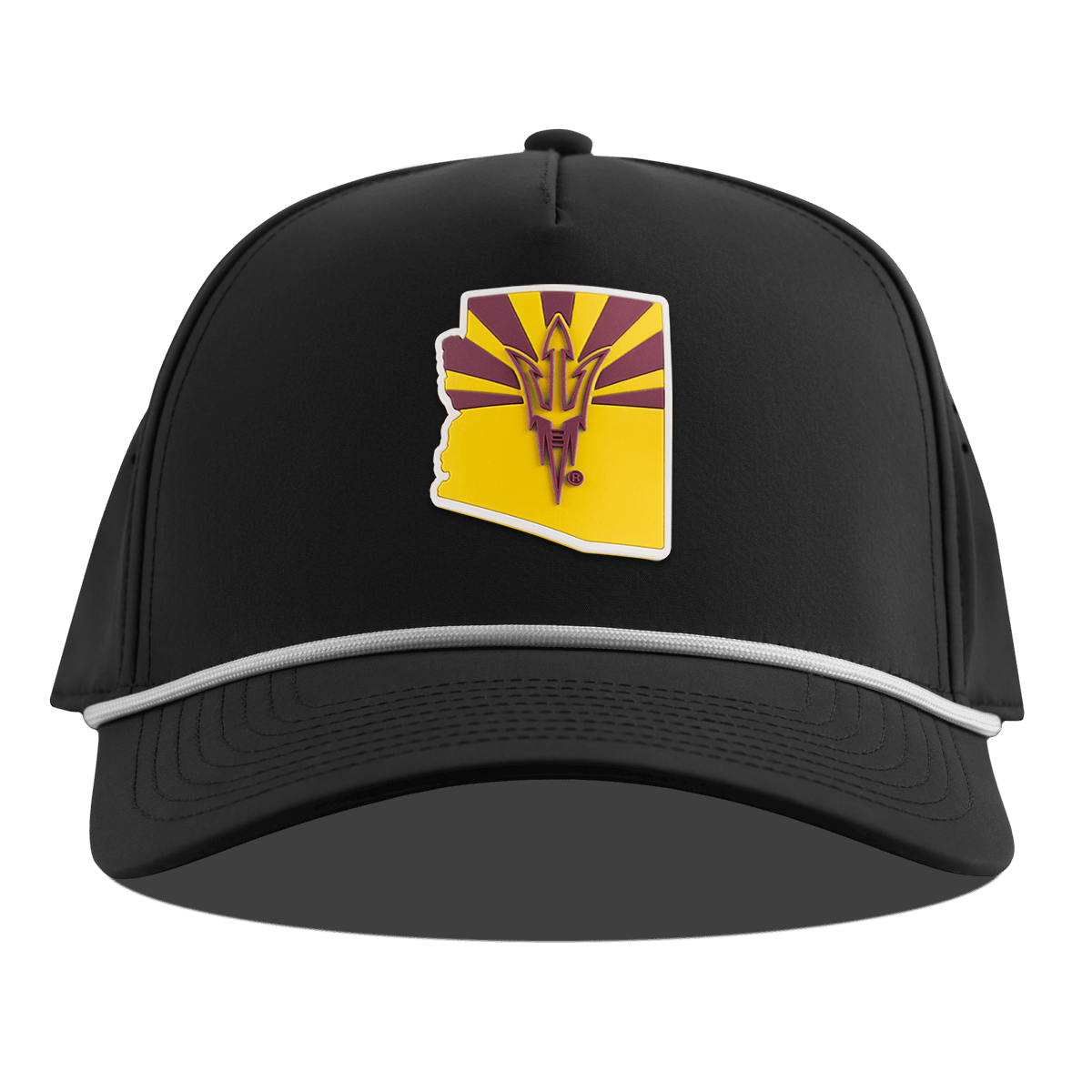 Arizona State University "Fork 'Em State" Curved 5 Panel Rope Black