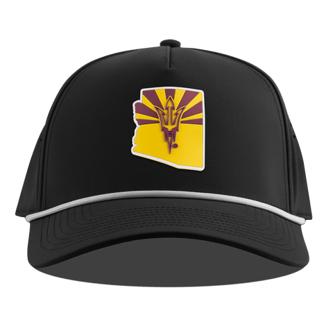 Arizona State University "Fork 'Em State" Curved 5 Panel Rope Black