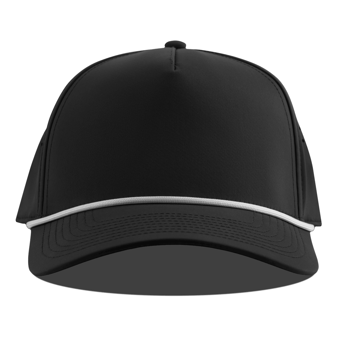 Bare Curved 5 Panel Rope Black Front