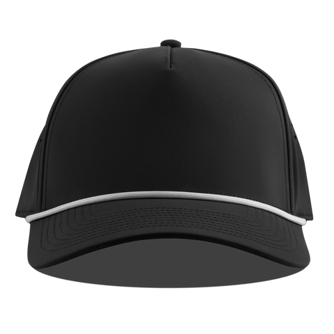 Bare Curved 5 Panel Rope Black Front