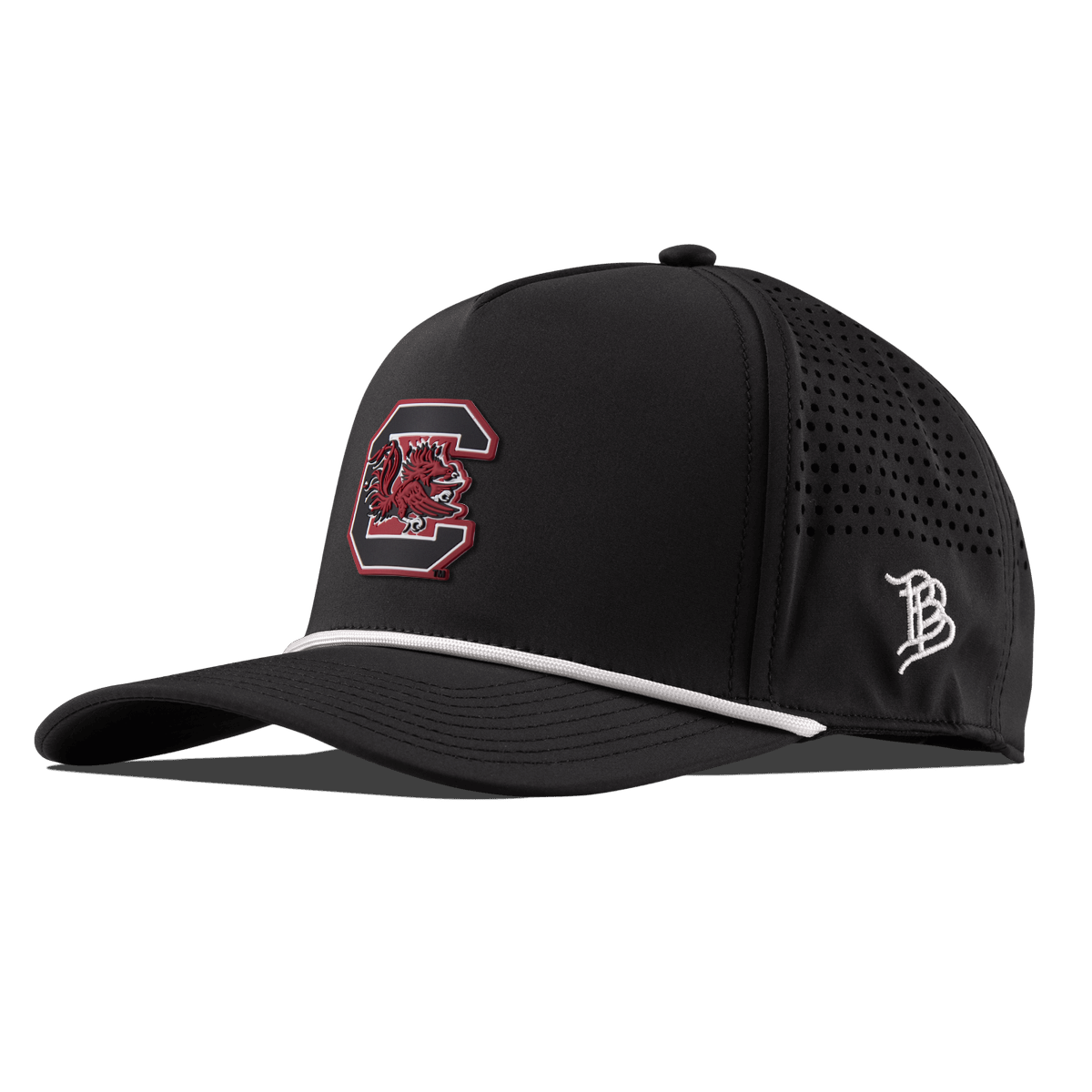 University of South Carolina "Gamecocks Garnet" Curved 5 Panel Rope Black Gray