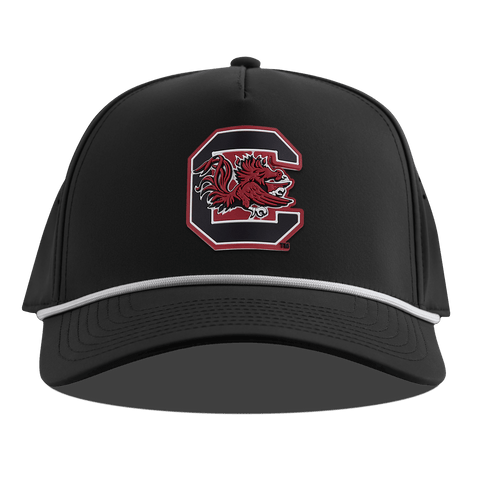 University of South Carolina "Gamecocks Garnet" Curved 5 Panel Rope Black
