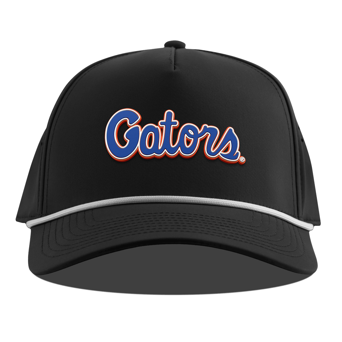 University of Florida "Gator Script" Curved 5 Panel Rope Black