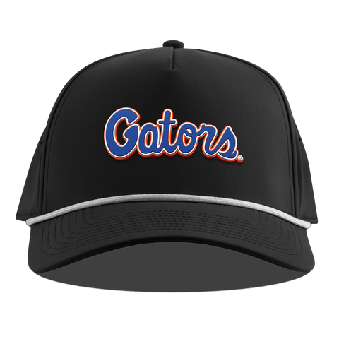 University of Florida "Gator Script" Curved 5 Panel Rope Black