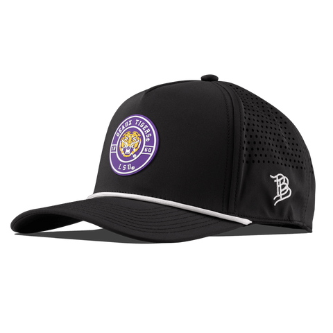 Louisiana State University "Geaux LSU Tigers" Curved 5 Panel Rope Black