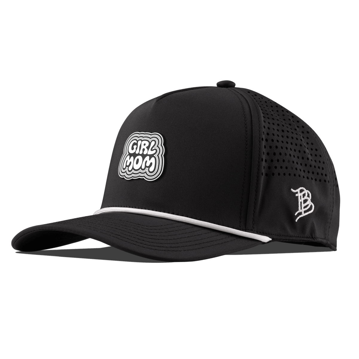 Girl Mom Curved 5 Panel Rope Black