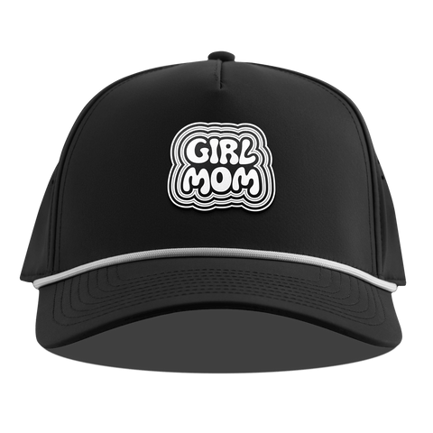 Girl Mom Curved 5 Panel Rope Black
