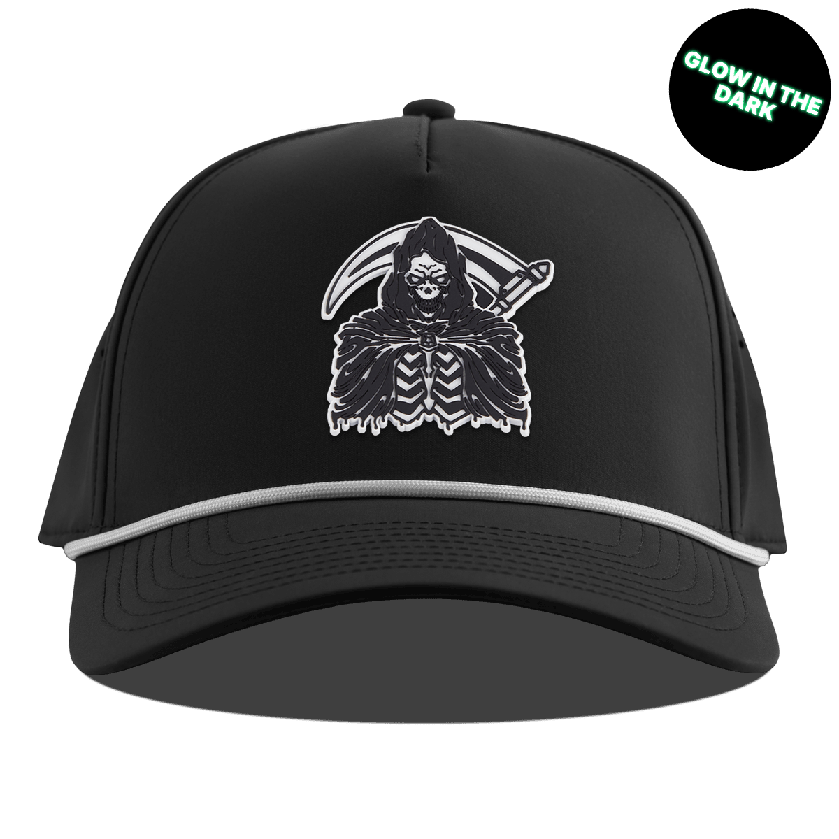 Grim Reaper Glow Curved 5 Panel Rope Black