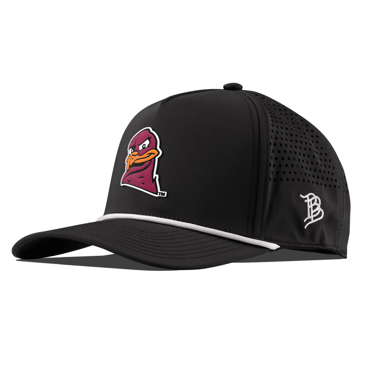 Virginia Tech University "HokieBird" Curved 5 Panel Rope Black