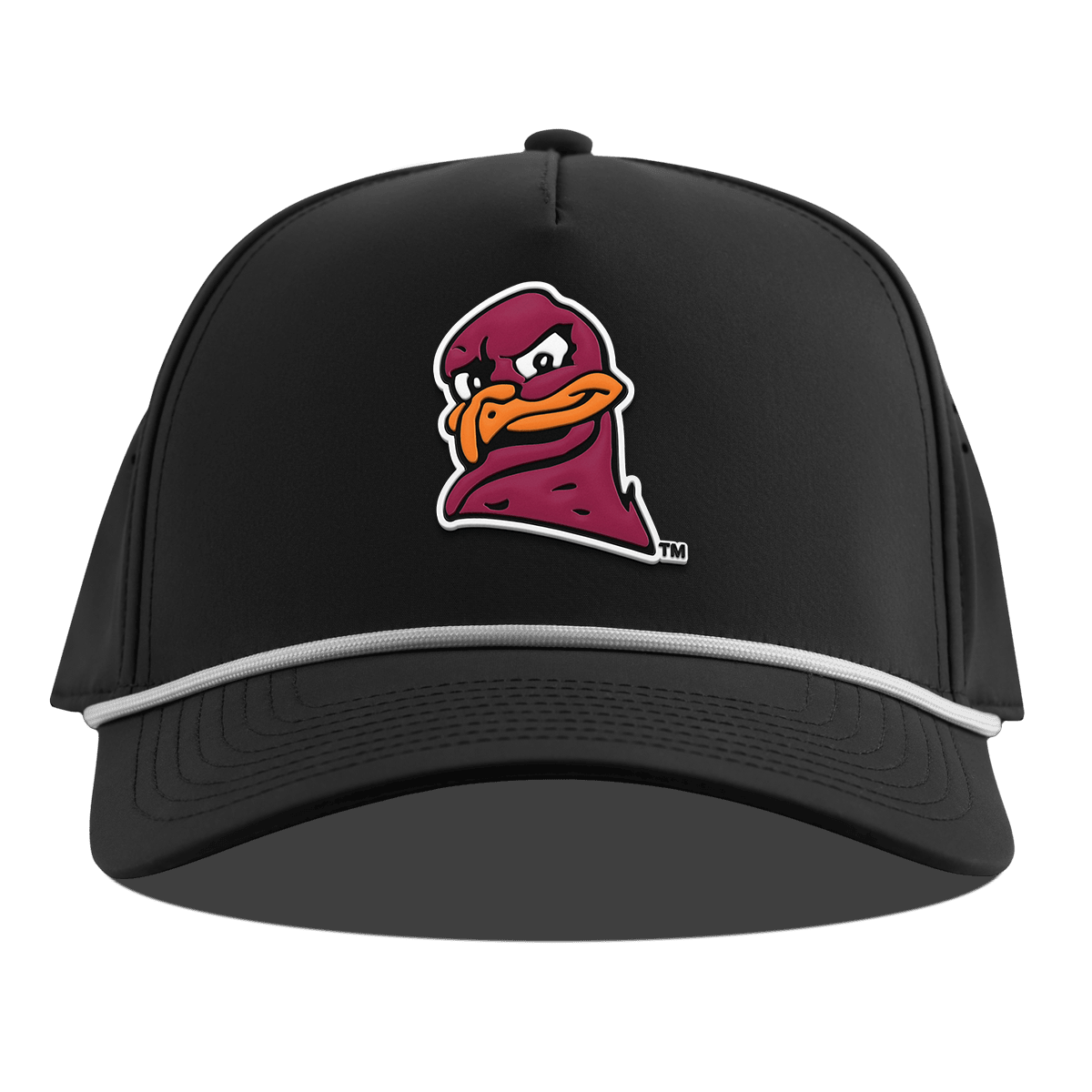 Virginia Tech University "HokieBird" Curved 5 Panel Rope Black