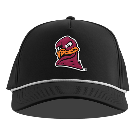Virginia Tech University "HokieBird" Curved 5 Panel Rope Black