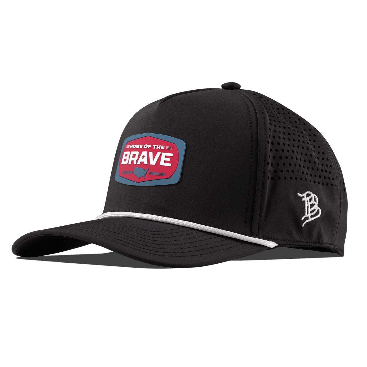 Home of the Brave Curved 5 Panel Rope Black