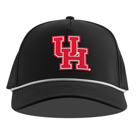 University of Houston "Houston Block" Curved 5 Panel Rope Black