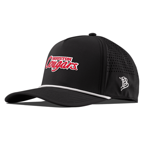 University of Houston "Houston Cougars" Curved 5 Panel Rope Black