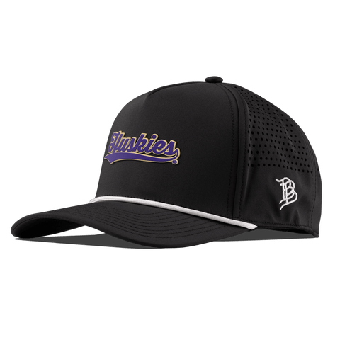 University of Washington "Huskies Script" Curved 5 Panel Rope Black
