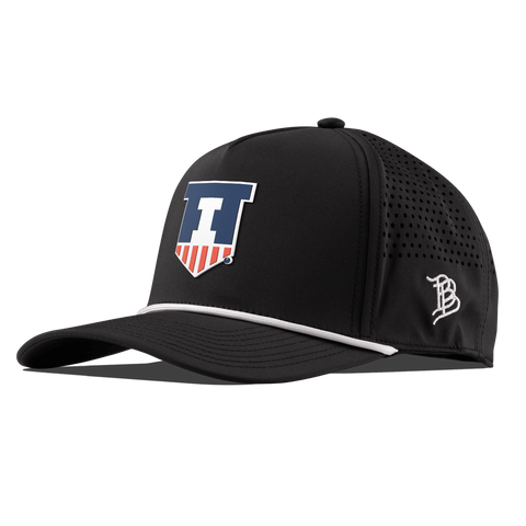 University of Illinois "Illinois Athletics" Curved 5 Panel Rope Black