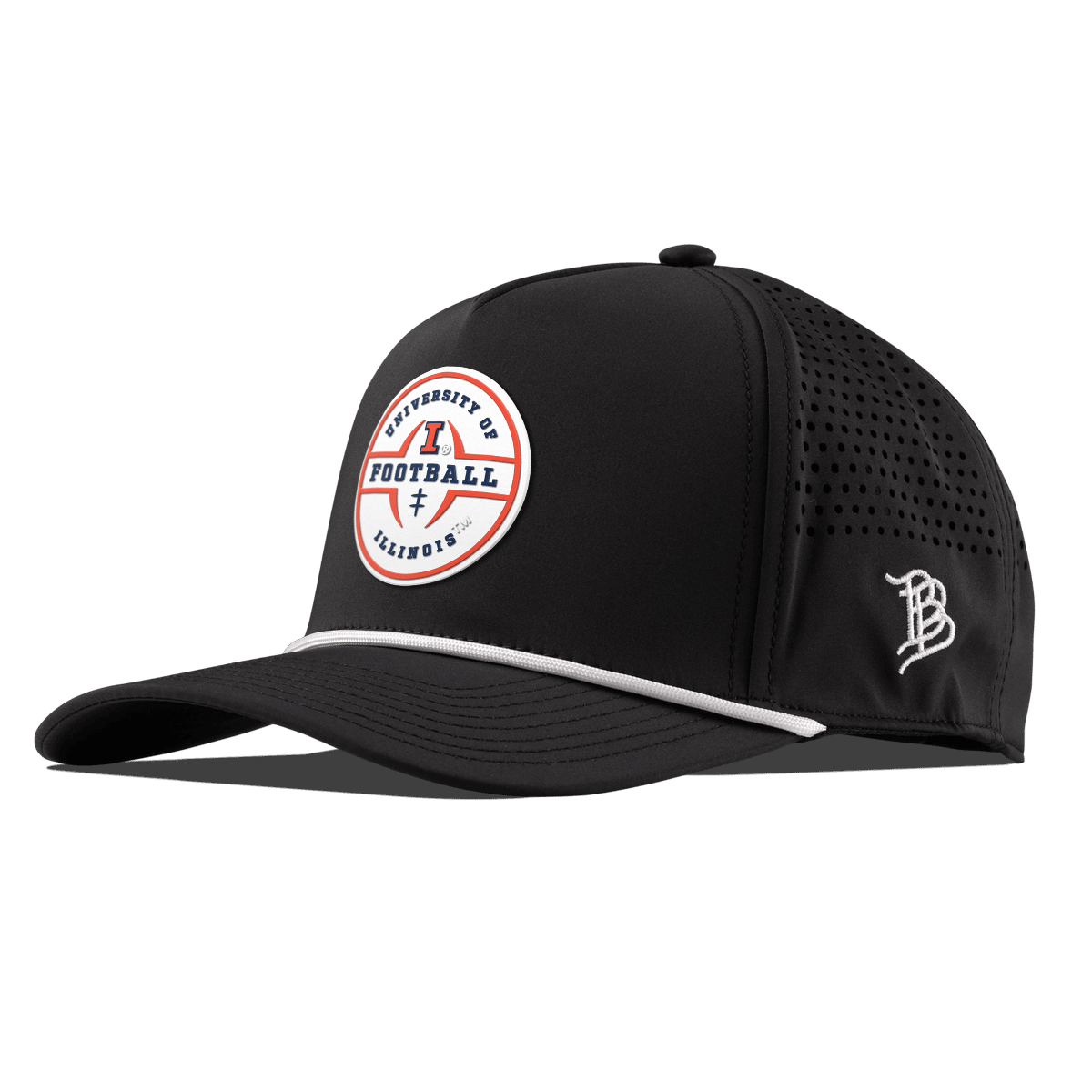 University of Illinois "Illinois Football Legacy" Curved 5 Panel Rope Black