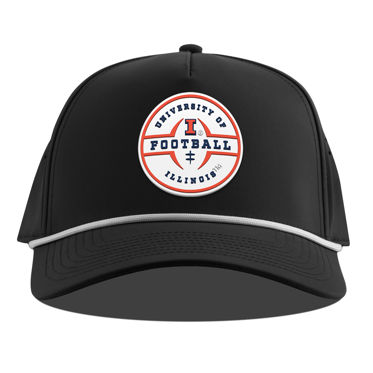 University of Illinois "Illinois Football Legacy" Curved 5 Panel Rope Black