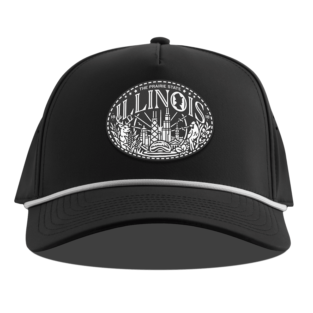 Illinois Traveler Curved 5 Panel Rope Black