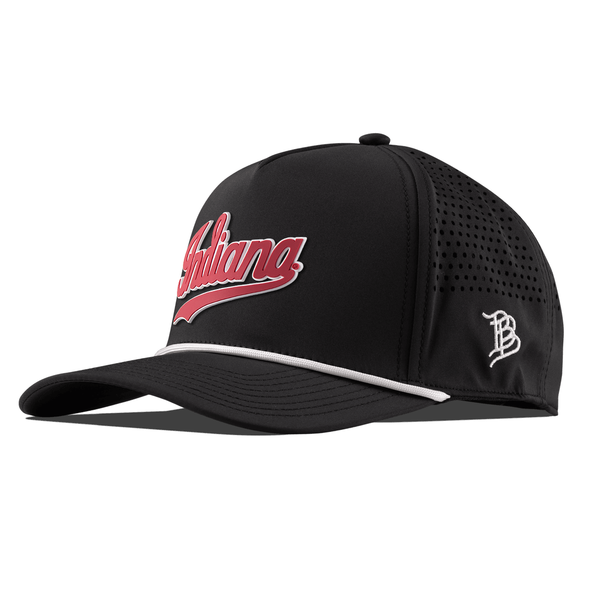 Indiana University "Indiana Script" Curved 5 Panel Rope Black