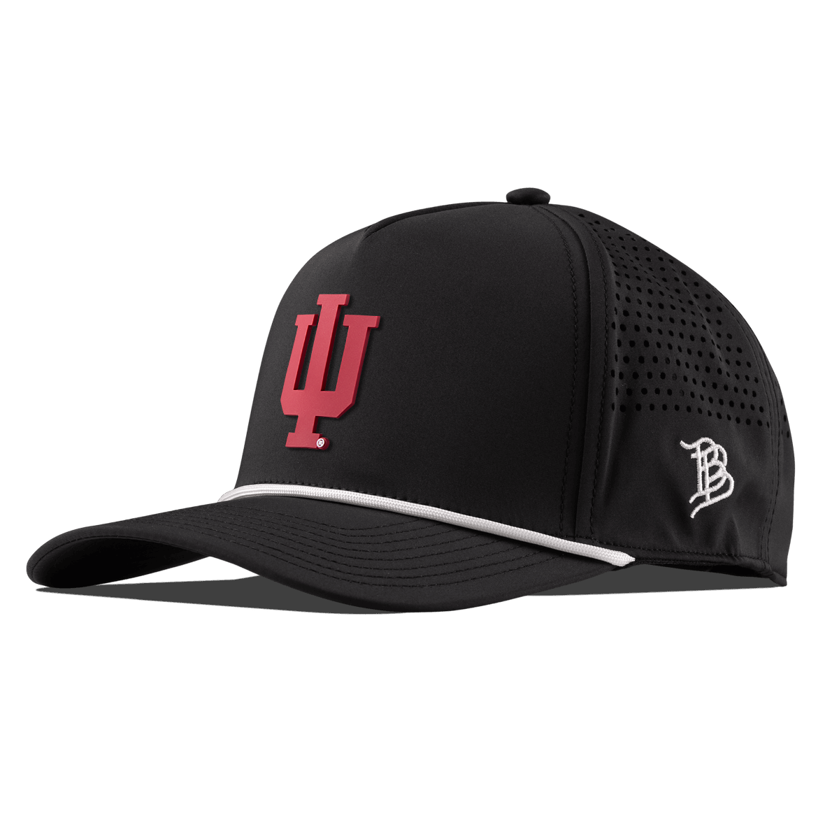 Indiana University "Indiana Team Logo" Curved 5 Panel Rope Black