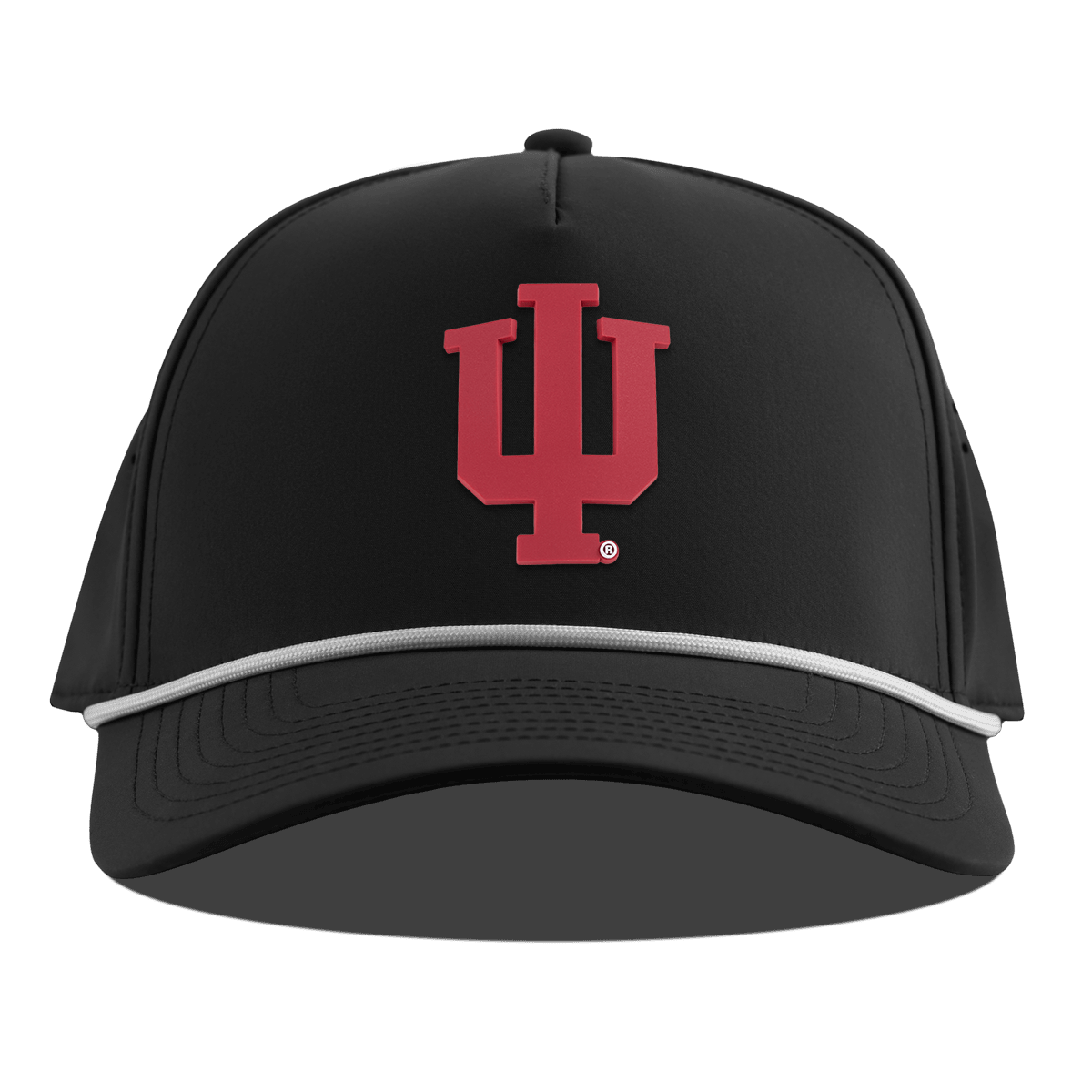 Indiana University "Indiana Team Logo" Curved 5 Panel Rope Black