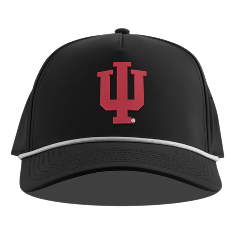 Indiana University "Indiana Team Logo" Curved 5 Panel Rope Black